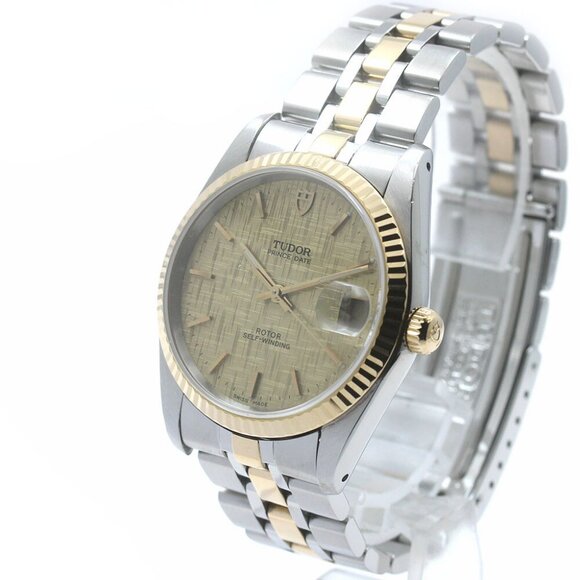 TUDOR Prince Date 74033 Cal.2824-2 gold Dial Automatic Men's Watch - Picture 2 of 14